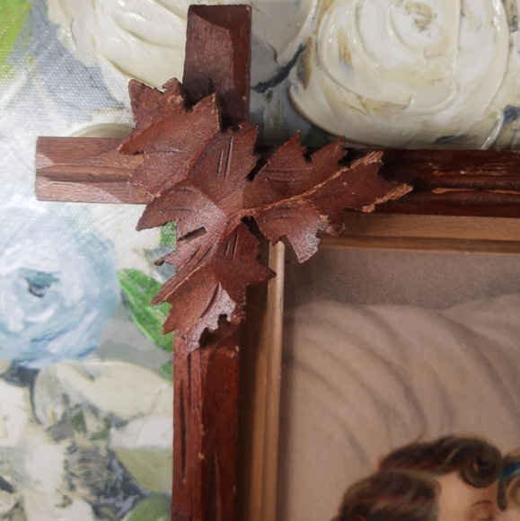 Antique ANCIENT BLACK FOREST ADIRONDACK NUT, Tramp Art, from the 1870, 1940s. - Picture 15 of 16